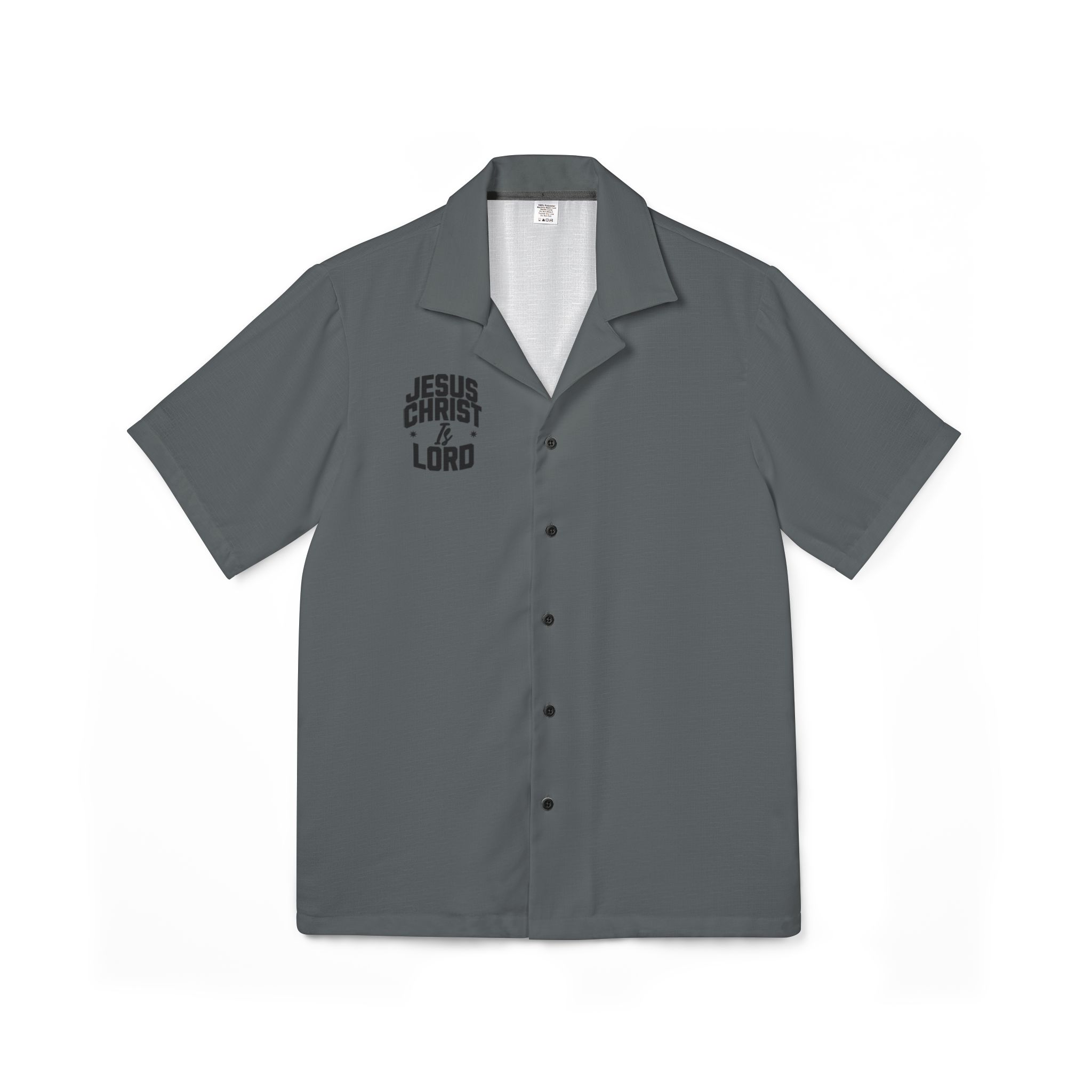 Christian Hawaiian Camp Shirt - Jesus Christ Is Lord - Image 2